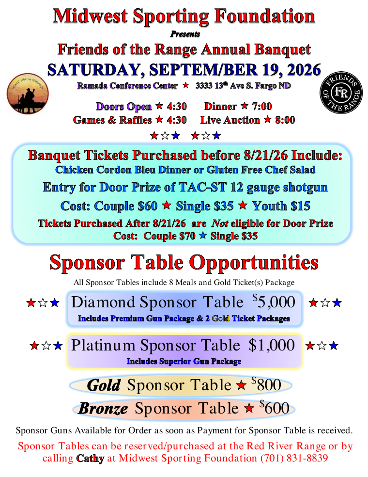 Banquet sponsor information preview