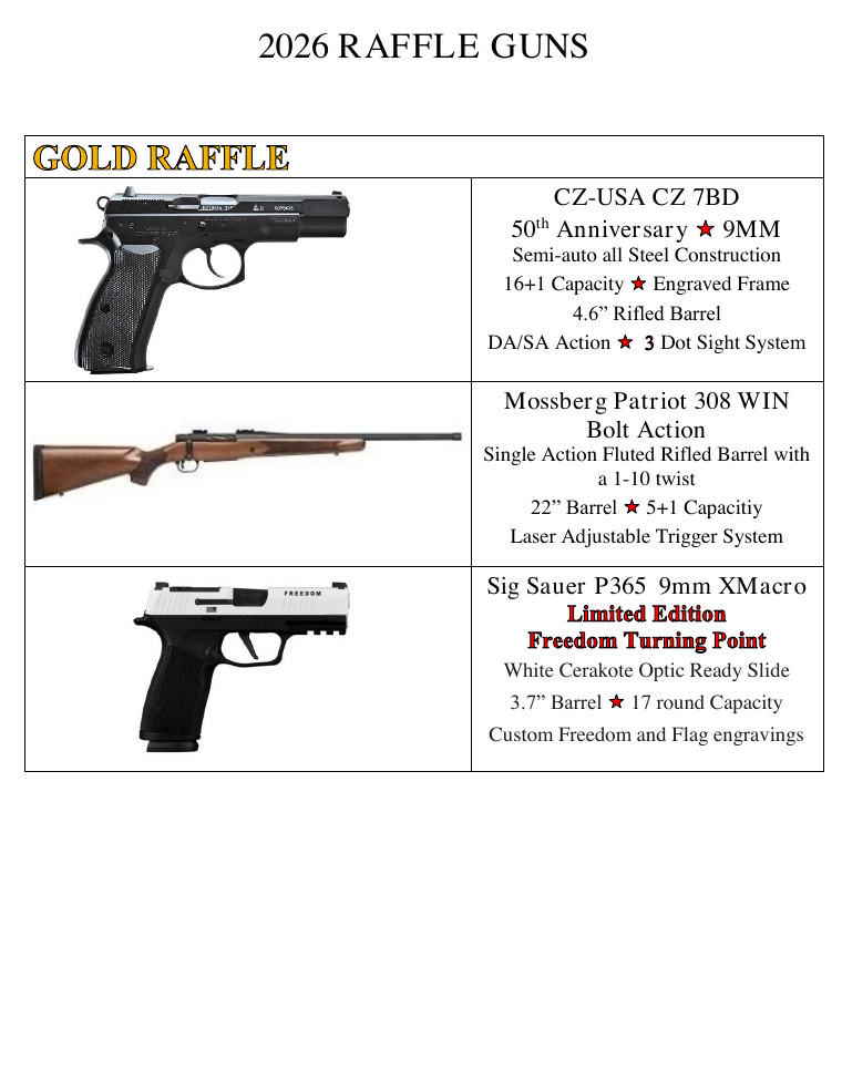 Raffle guns preview